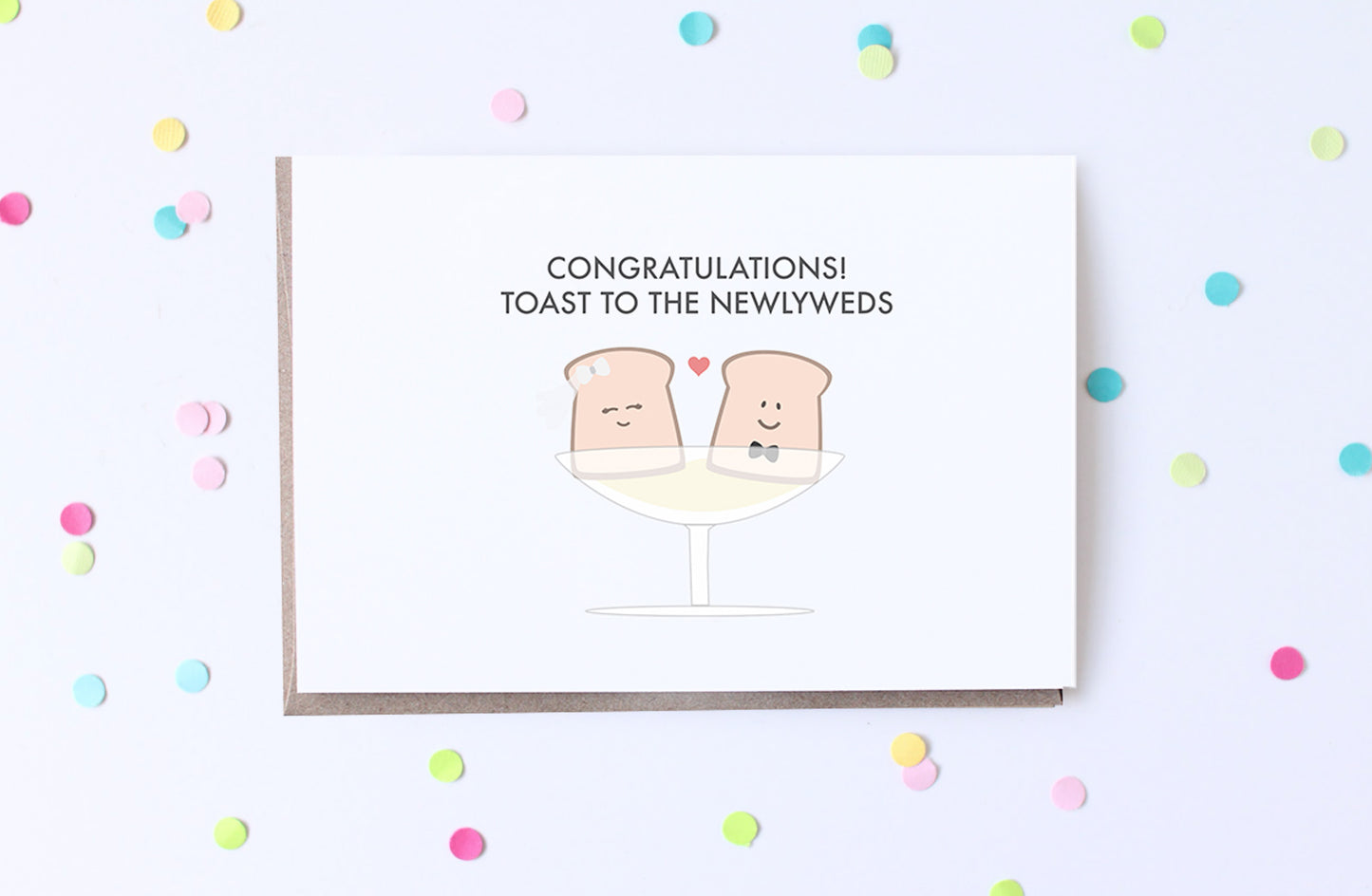 Toast Newlywed Card