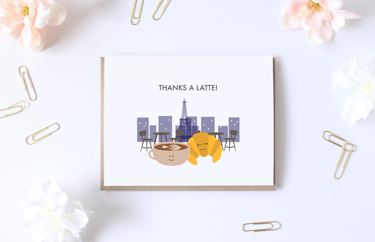 Latte Thank You Card