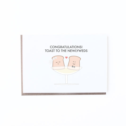 Toast Newlywed Card