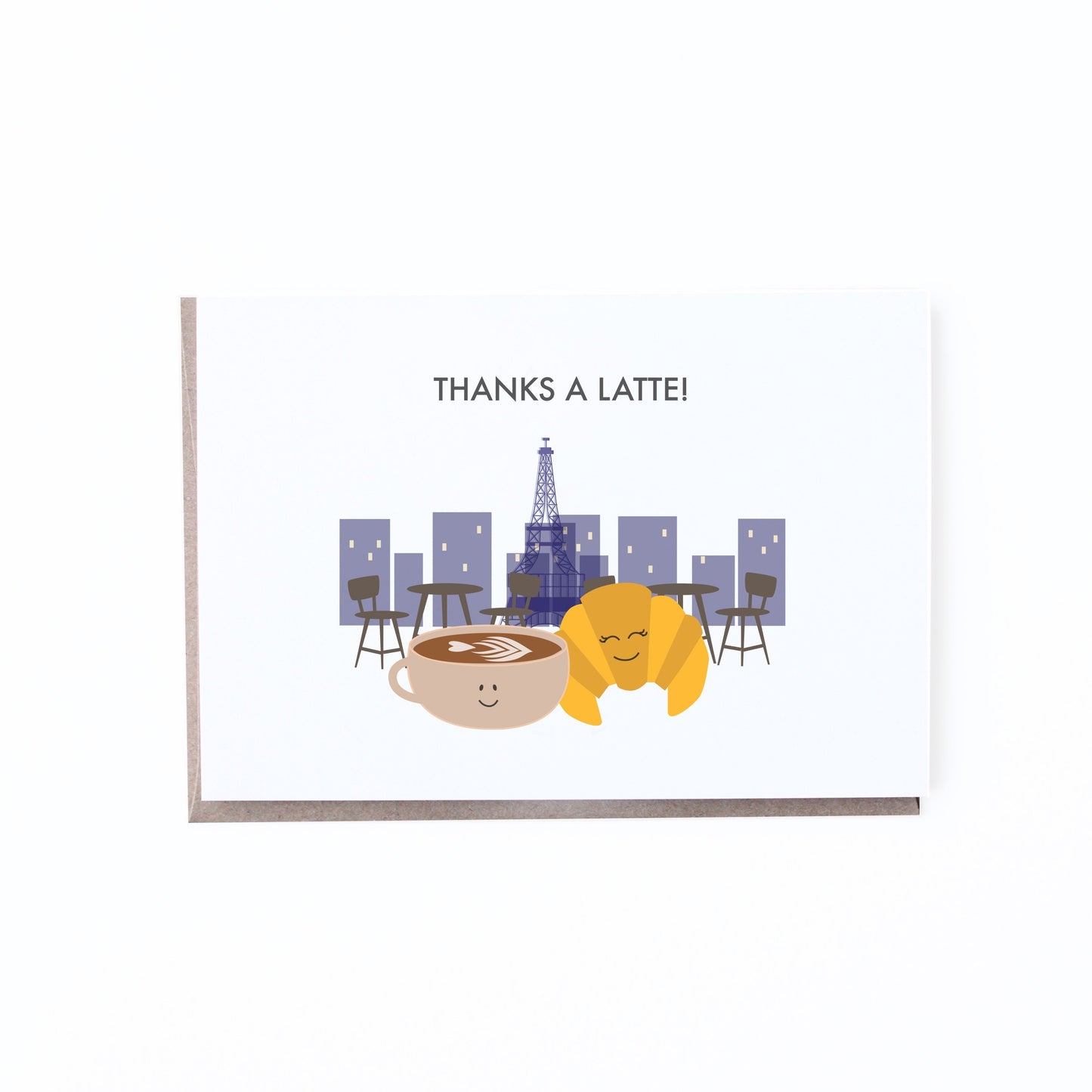 Latte Thank You Card